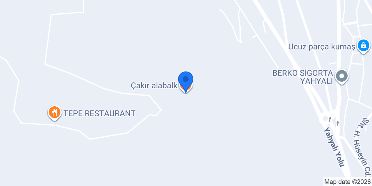 Çakır alabalk konumu