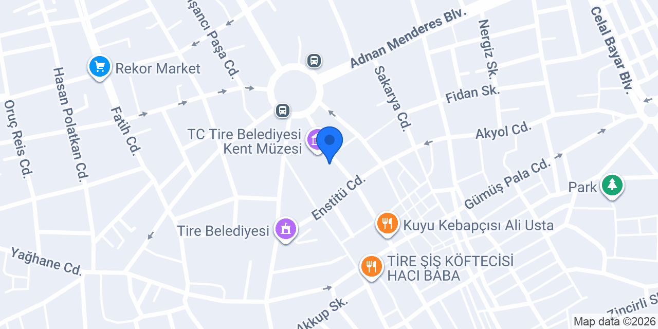 Çiçek Taksi Tire konumu