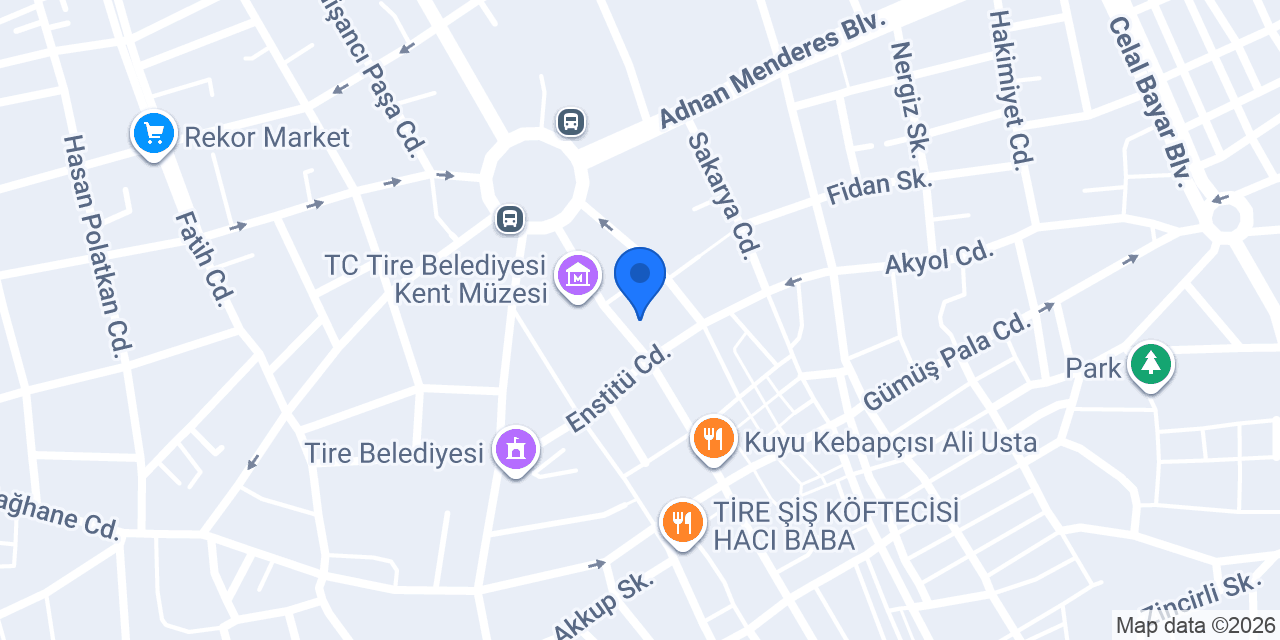MESAS EMLAK TİRE konumu