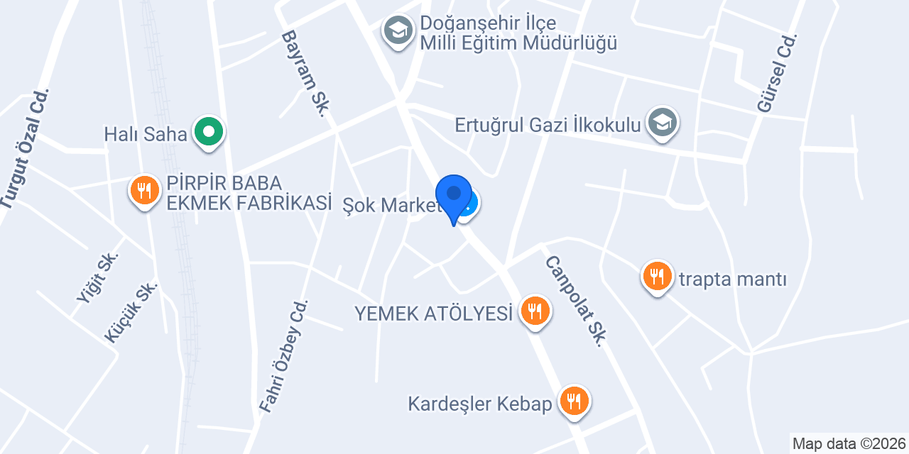 DOĞANŞEHİR ŞİFA ECZANESİ konumu
