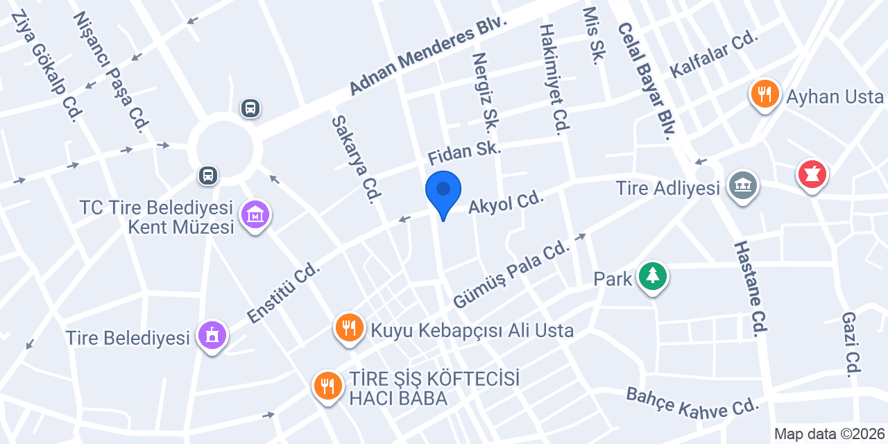 Tire Tel Çit konumu