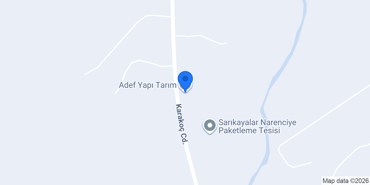 Adef Yapı Tarım konumu