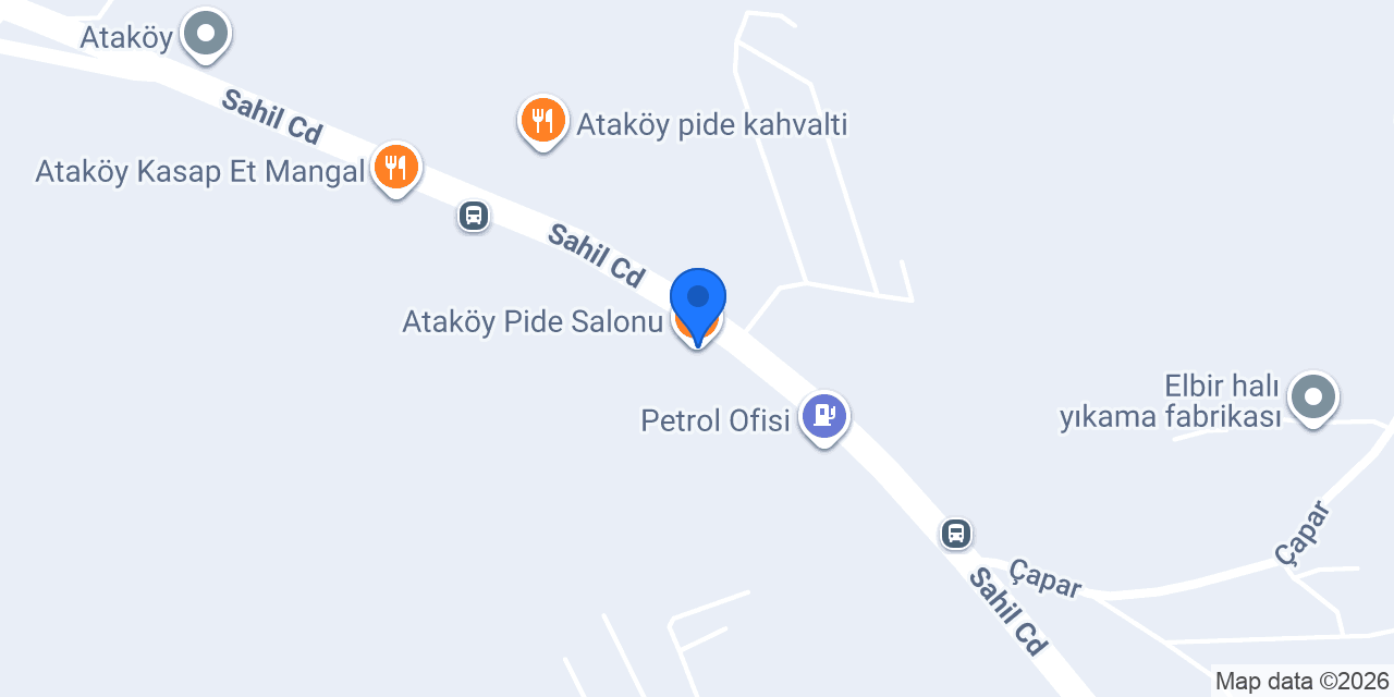 Ataköy Pide Salonu konumu