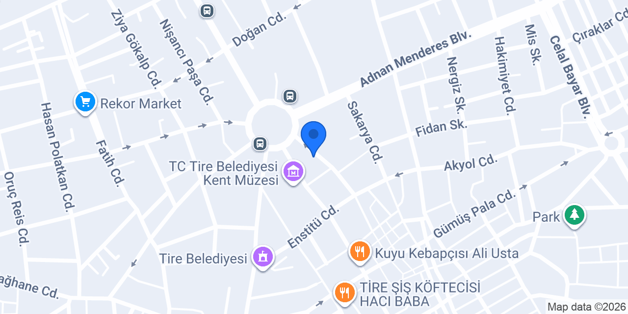 Tire Yöre Veteriner konumu