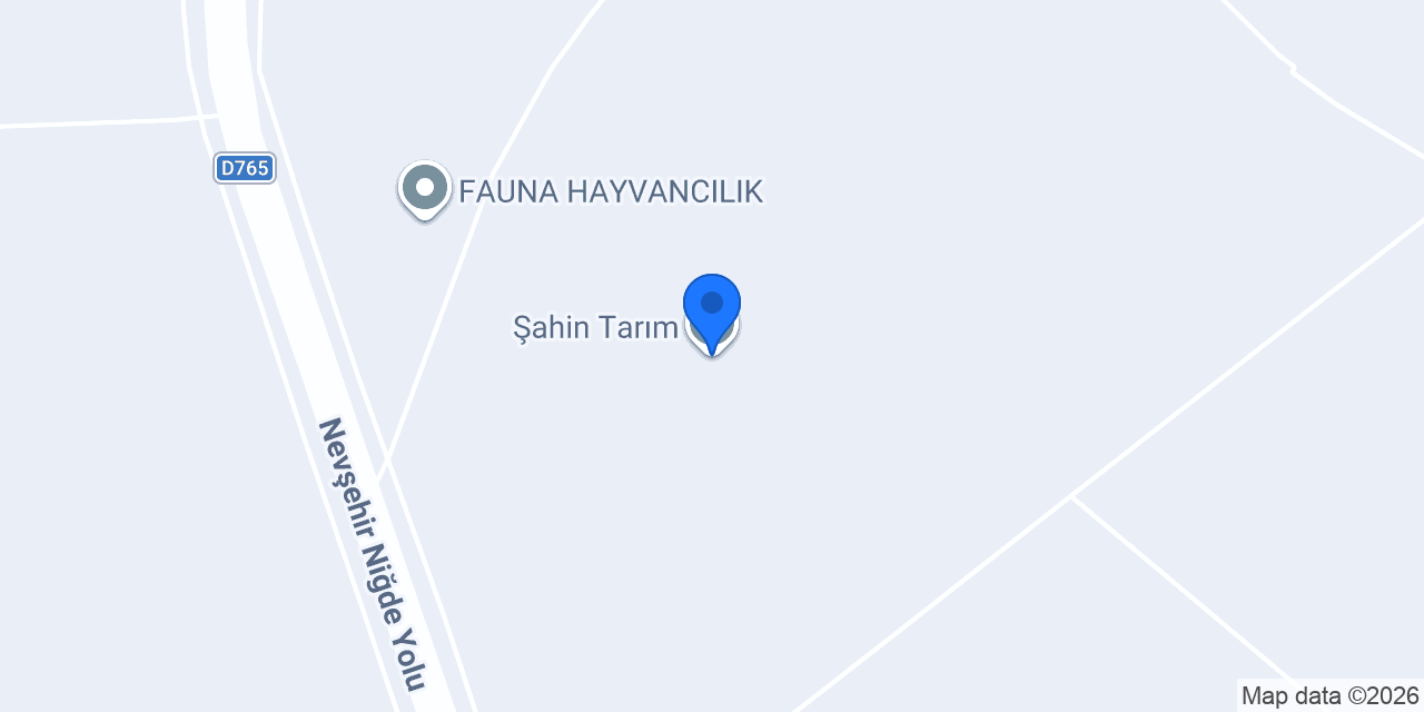 Şahin Tarım konumu
