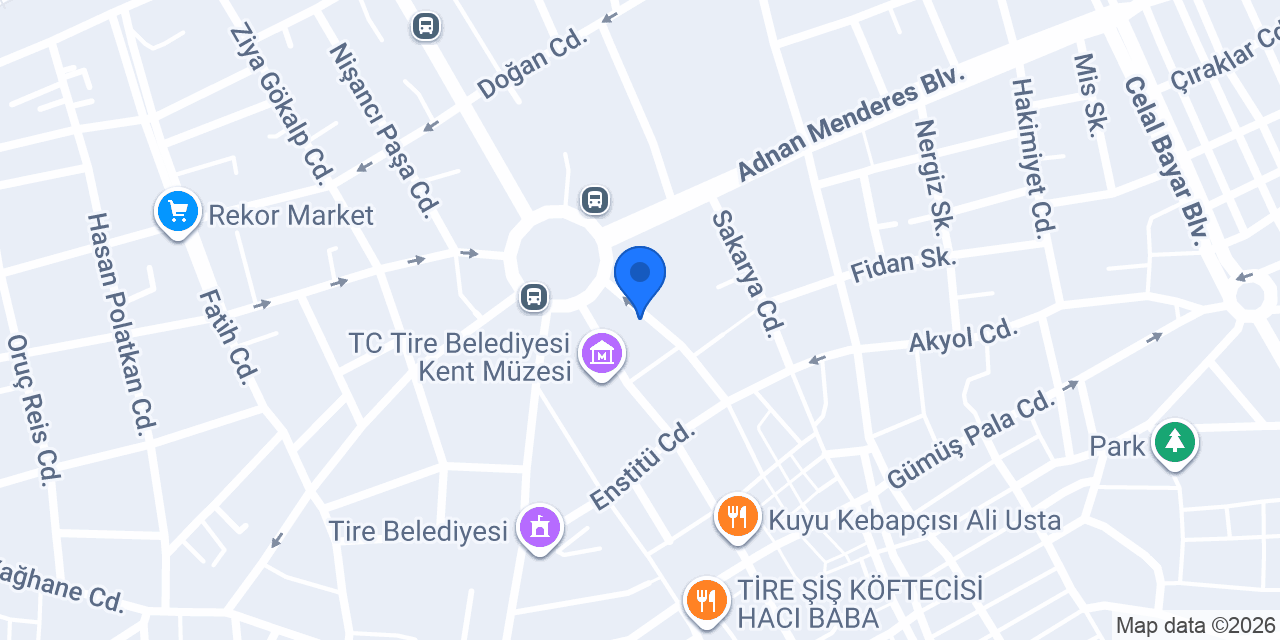 Otel Koç konumu
