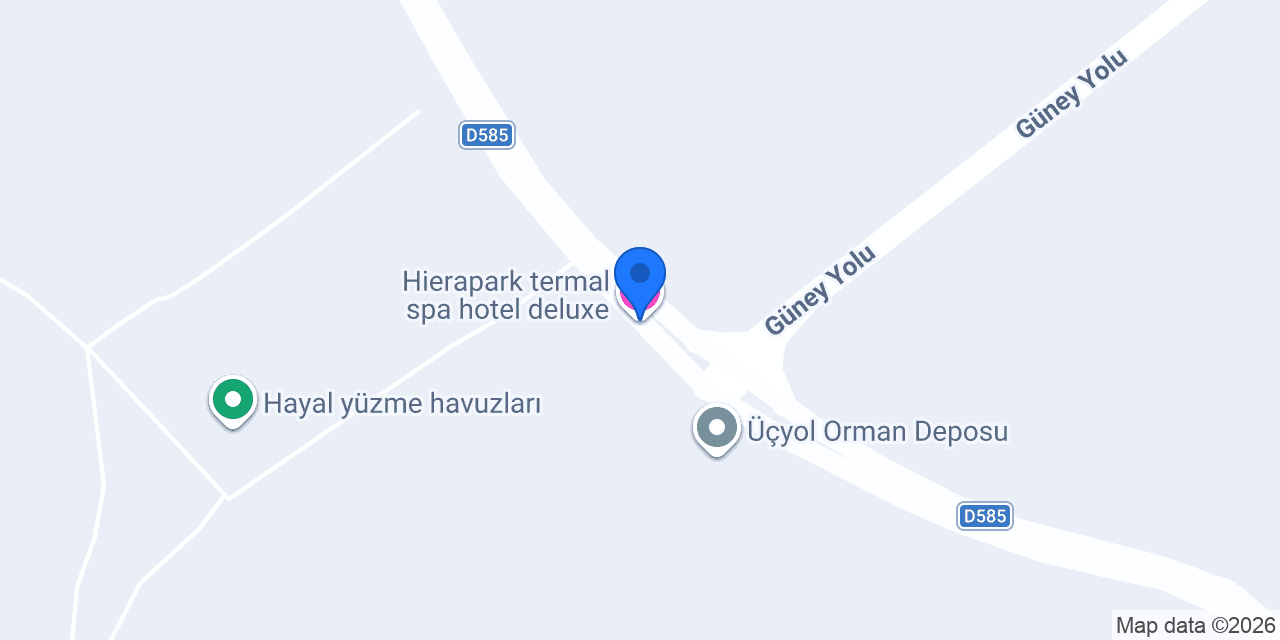 Hierapark termal spa hotel deluxe konumu