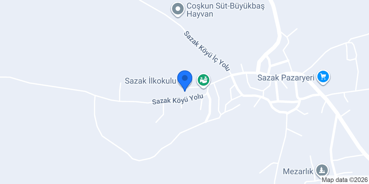 Sazak İlkokulu konumu