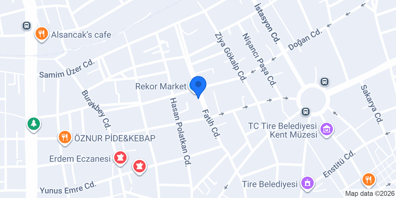 Tire Çiçekçilik konumu