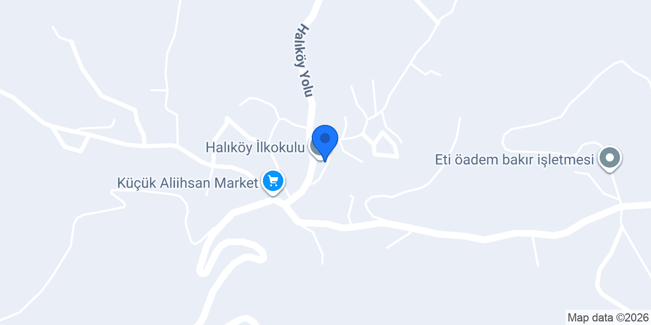 Halıköy İlkokulu konumu