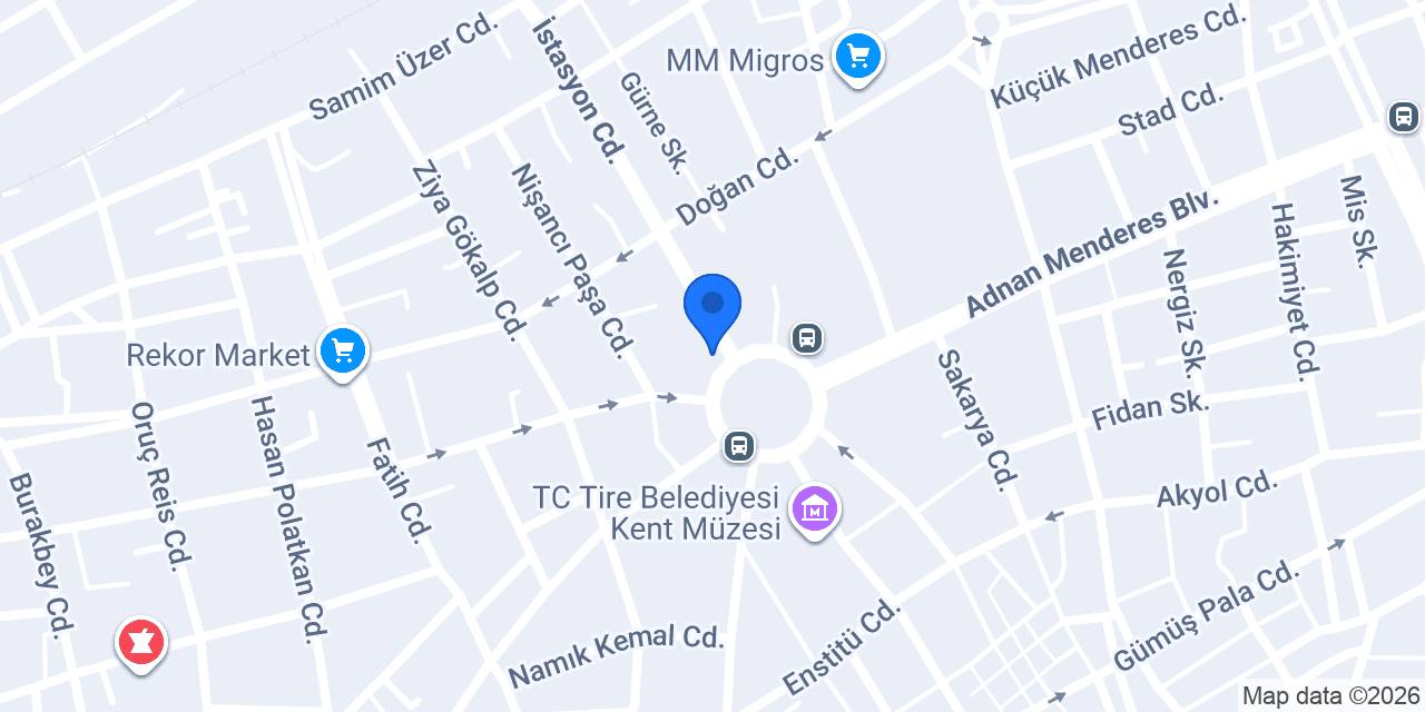 TEB Tire Şubesi konumu