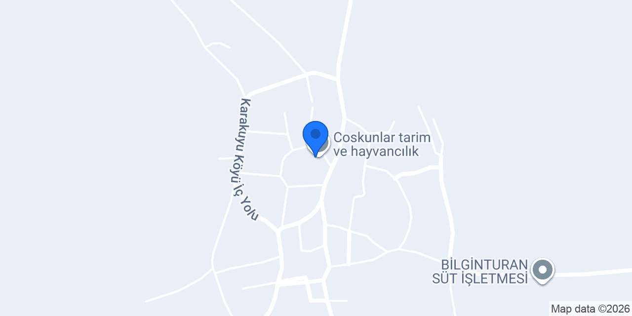 Coskunlar tarim ve hayvancılık konumu