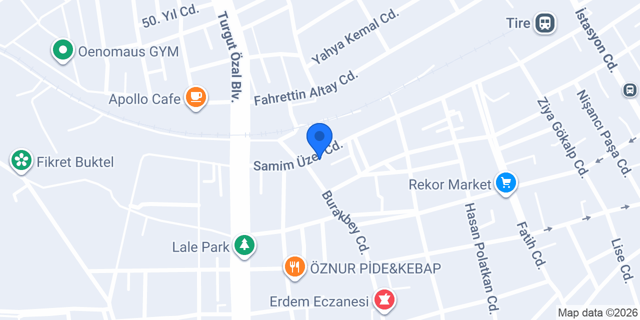 Çam Su Damacana Tire konumu