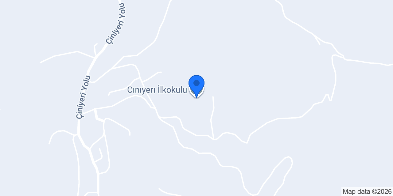 Cınıyerı İlkokulu konumu