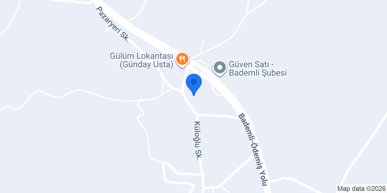Bademli Buz Fabrikası konumu