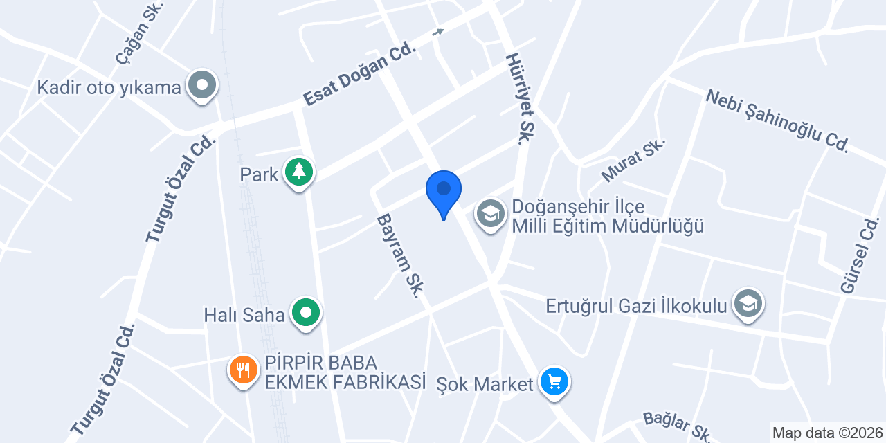 Doğanşehir İlçe Halk Kütüphanesi konumu