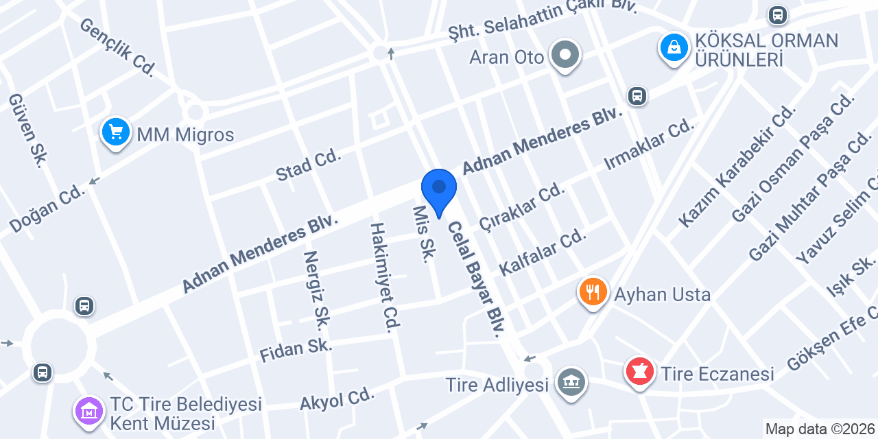Akel Oto konumu