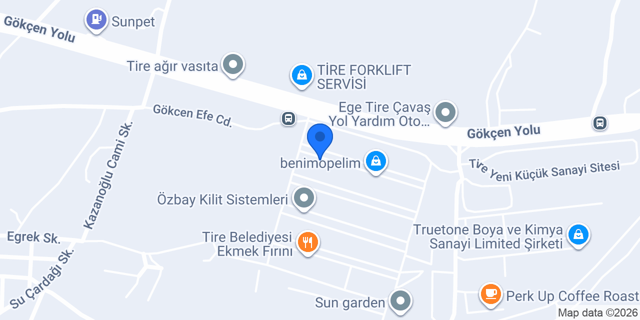 AŞIKLAR OTOMOTİV konumu