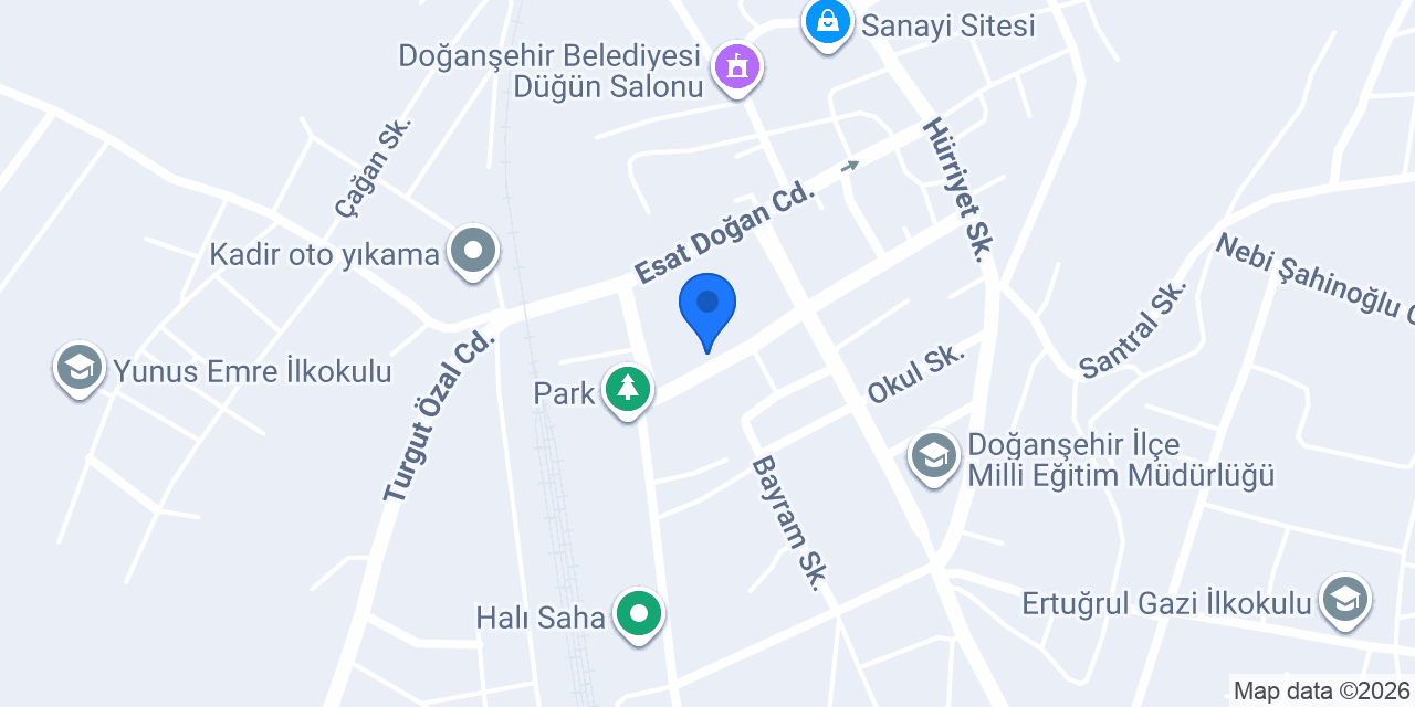 Ziraat Bankası Doğanşehir Şubesi konumu