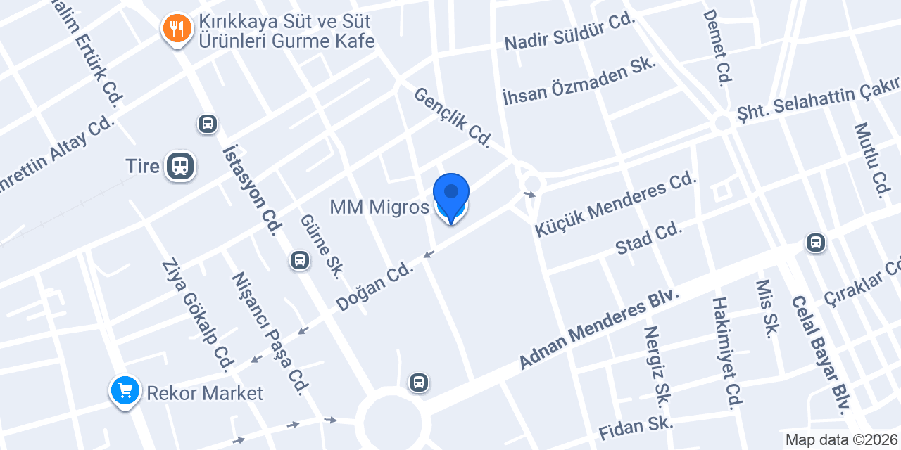 MM Migros konumu