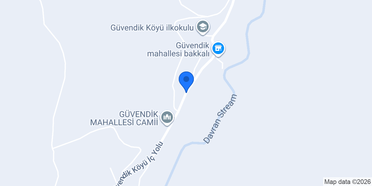 Güvendik Köyü Muhtarlığı konumu