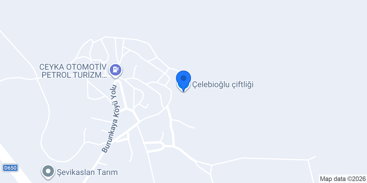 Çelebioğlu çiftliği konumu