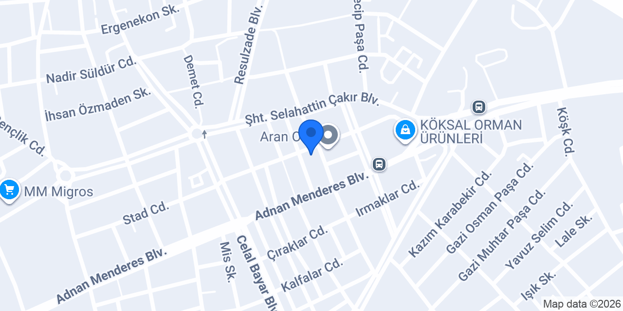 Demkır Oto konumu