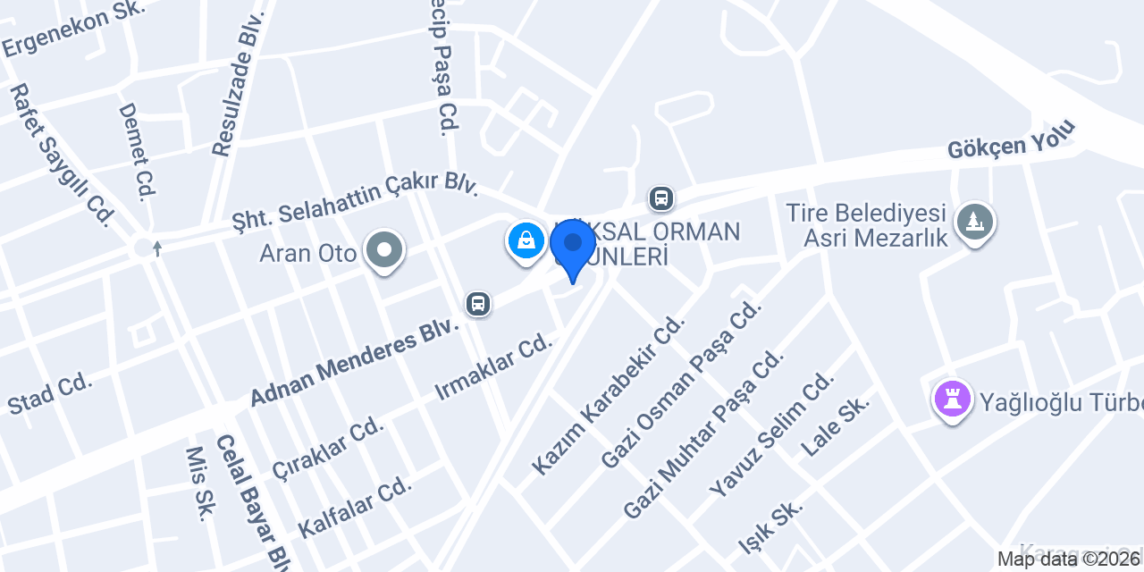 Akdaş Traktör konumu