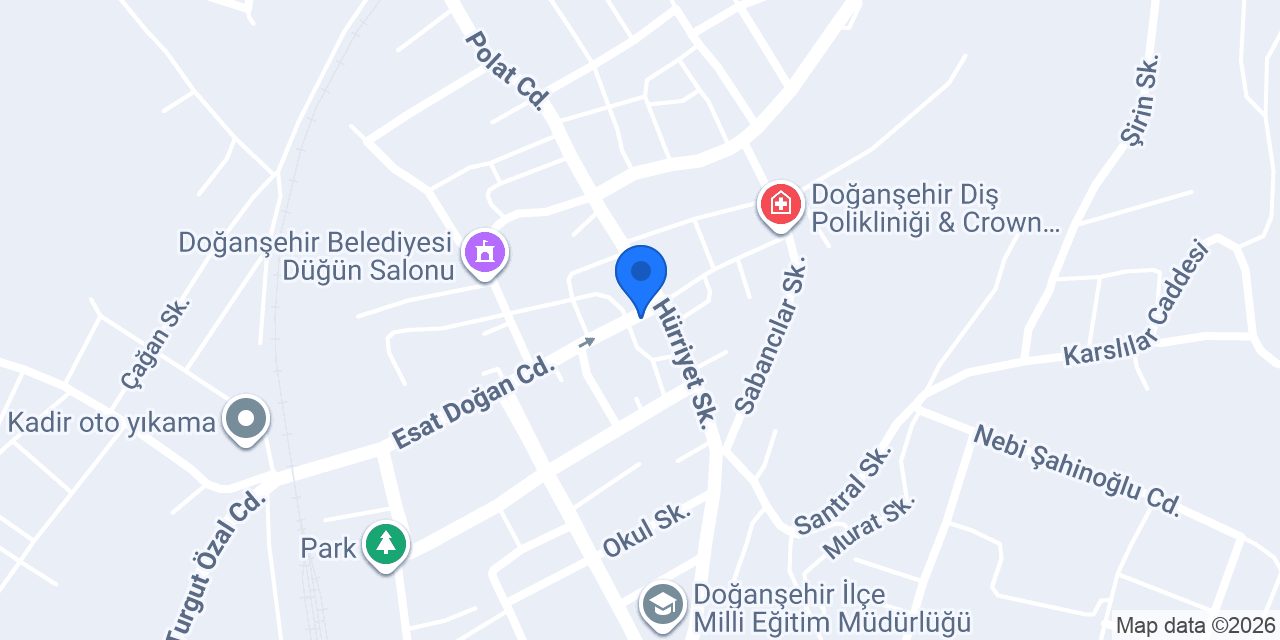 Doganşehirkahtaçigköfte konumu