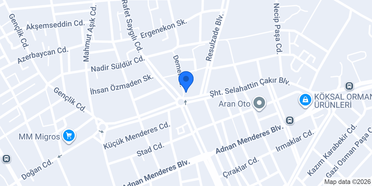 Hüner Erkek Kuaförü konumu