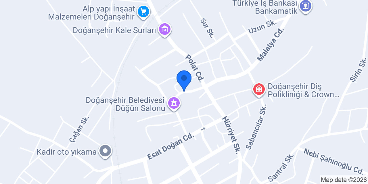 Doğanşehir İlçe Emniyet Müdürlüğü konumu