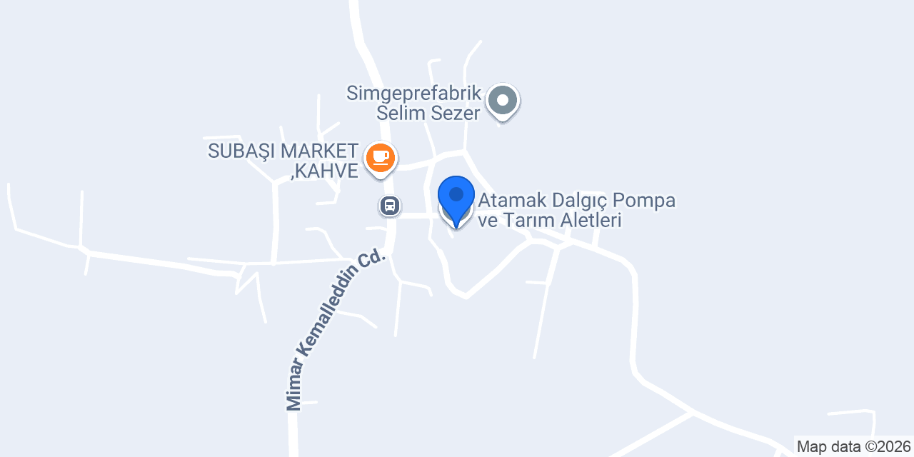Atamak Dalgıç Pompa ve Tarım Aletleri konumu