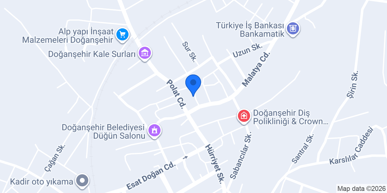 Ziraat Bankası-doğanşehir Şubesi konumu