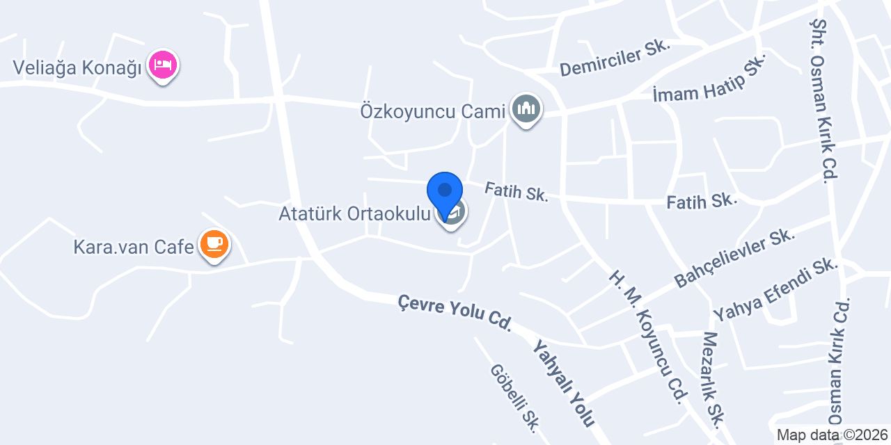 Atatürk Ortaokulu konumu