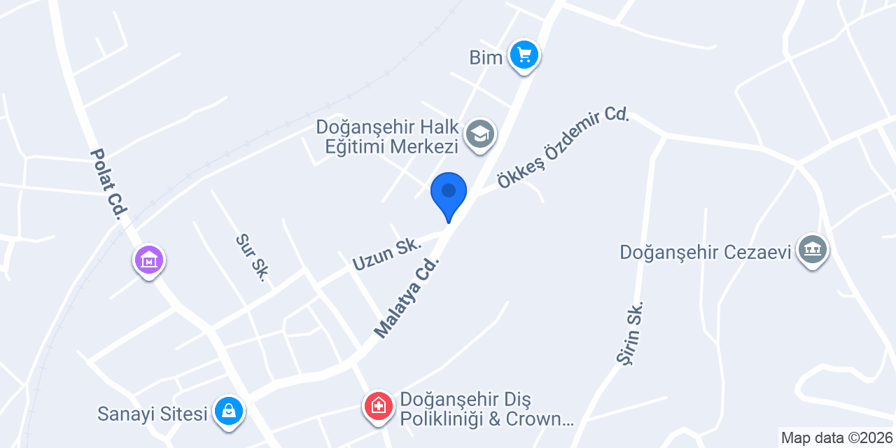 Osmanlıoğlu et market konumu
