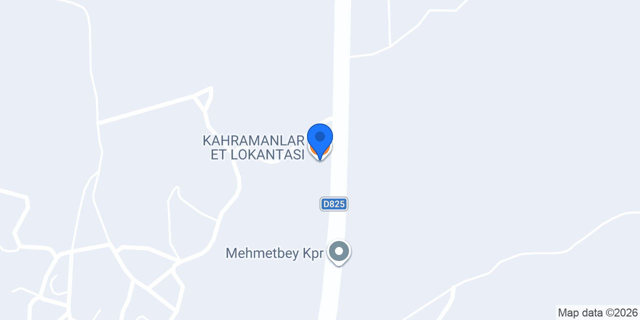 KAHRAMANLAR ET LOKANTASI konumu