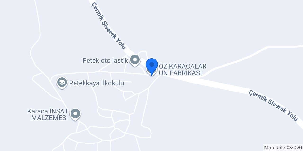 ÖZ KARACALAR UN FABRİKASI konumu