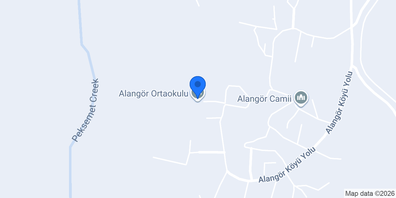 Alangör Ortaokulu konumu