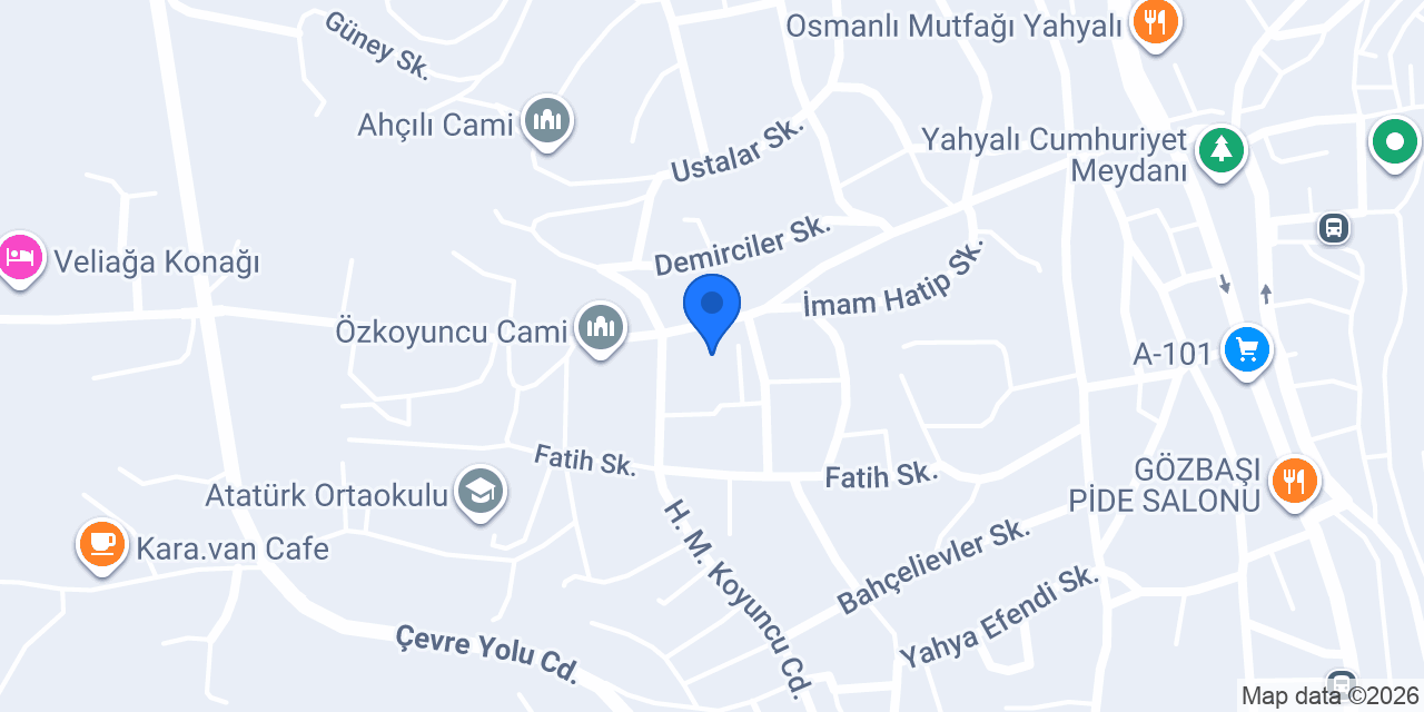Yahyalı Anadolu İmam Hatip Lisesi konumu