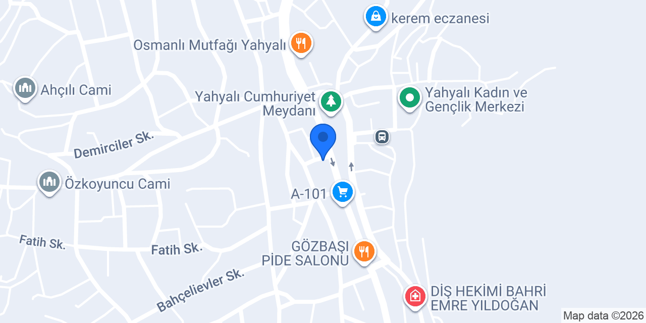 Aferin Internet Cafe konumu