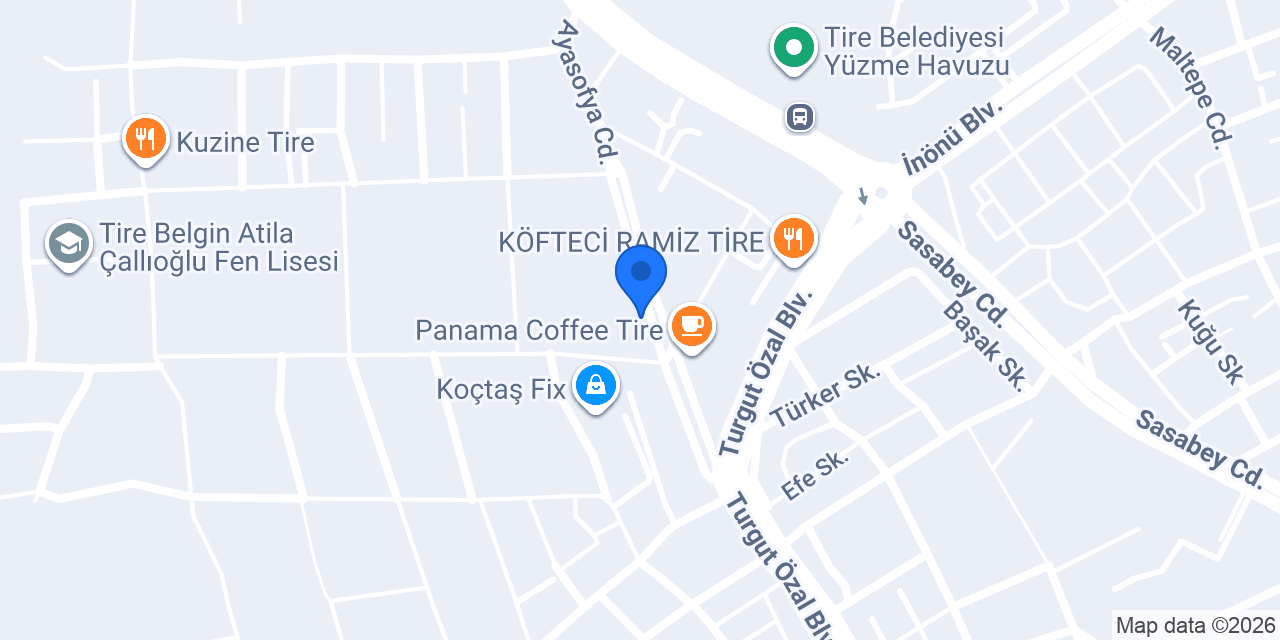 Komşu Bakehouse konumu