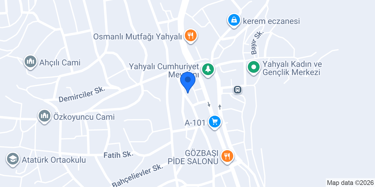 Yahyalı 2 Nolu asm konumu
