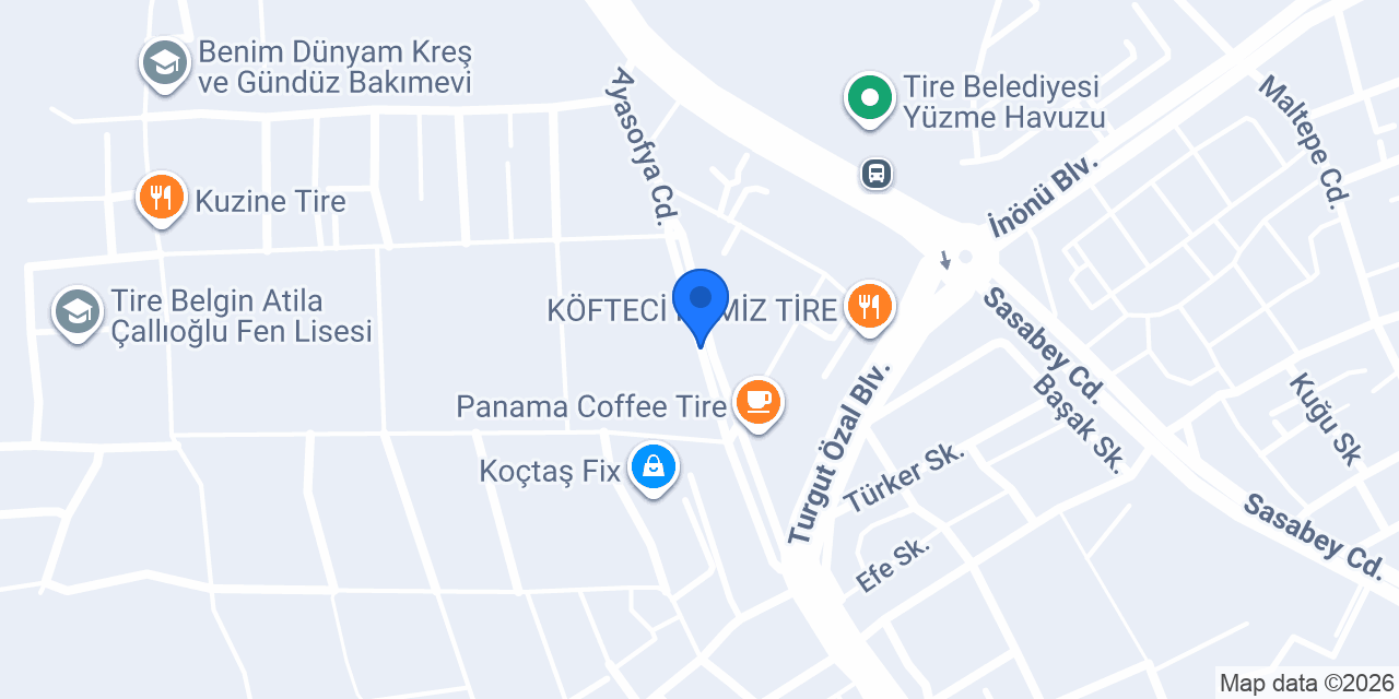 Ohannes Burger Tire konumu