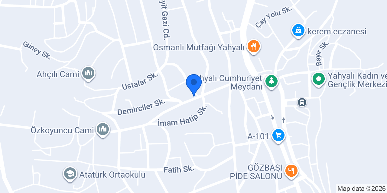 DHL eCommerce - Yahyalı Cep Şubesi konumu
