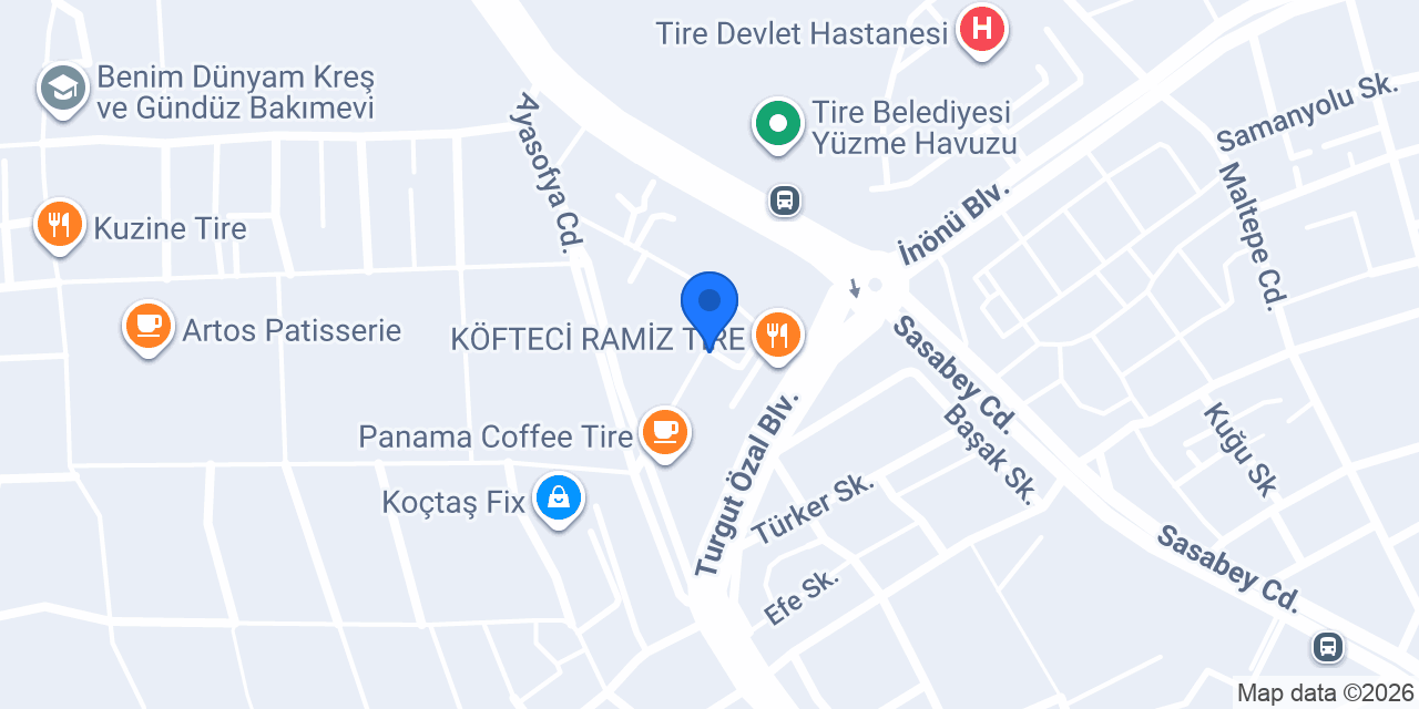 By Çakır Erkek Kuaförü Tire konumu
