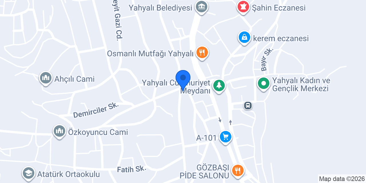 Merkez Eczanesi konumu