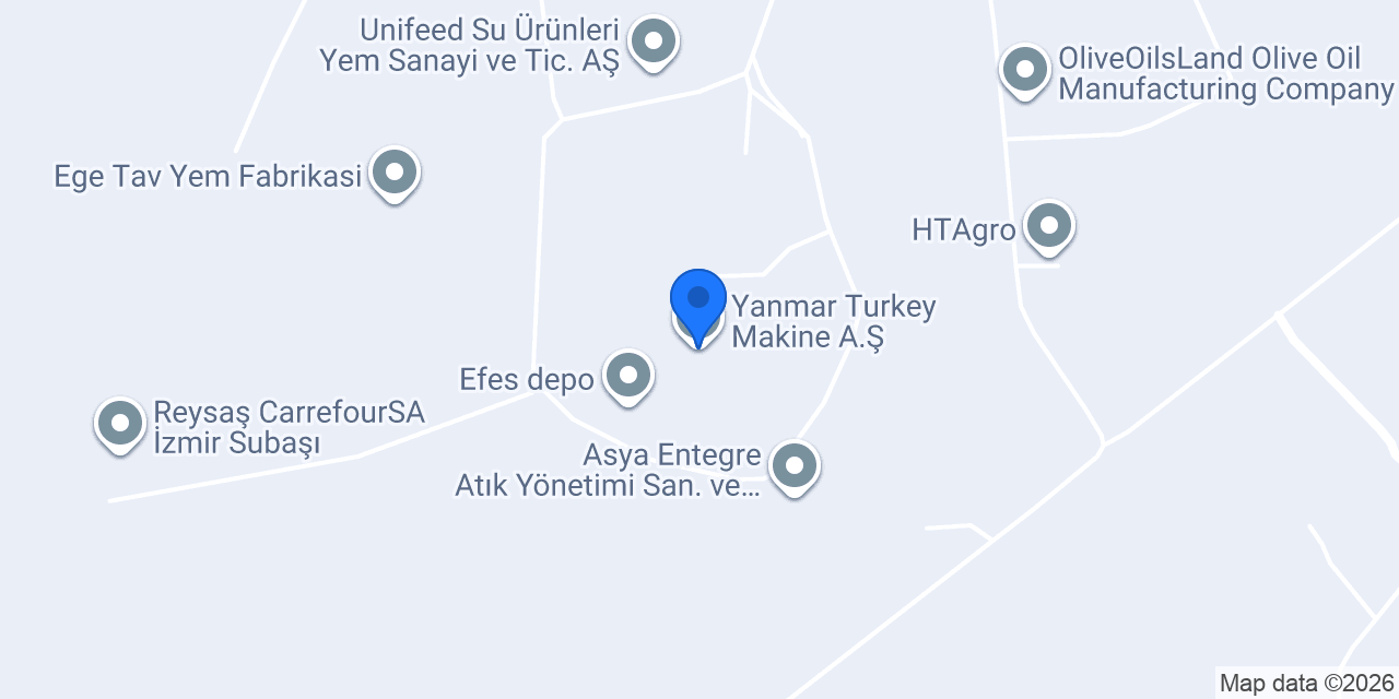 Yanmar Turkey Makine A.Ş. konumu