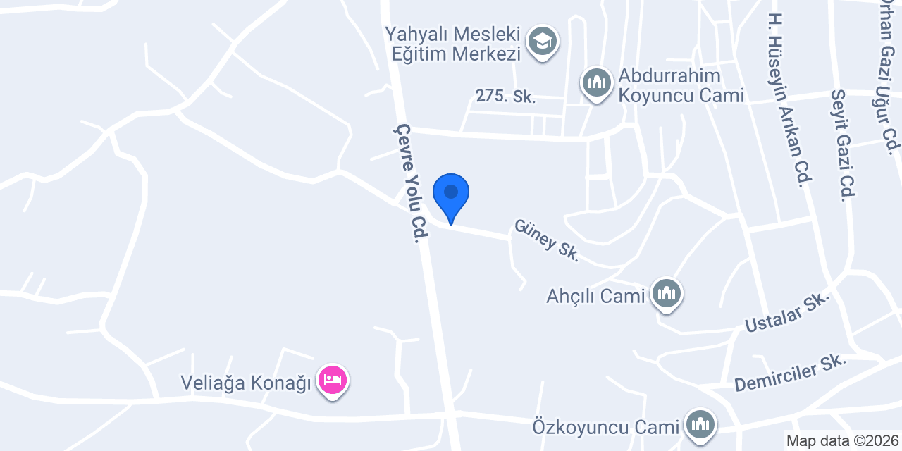 Yahyalı Ticaret Odası konumu