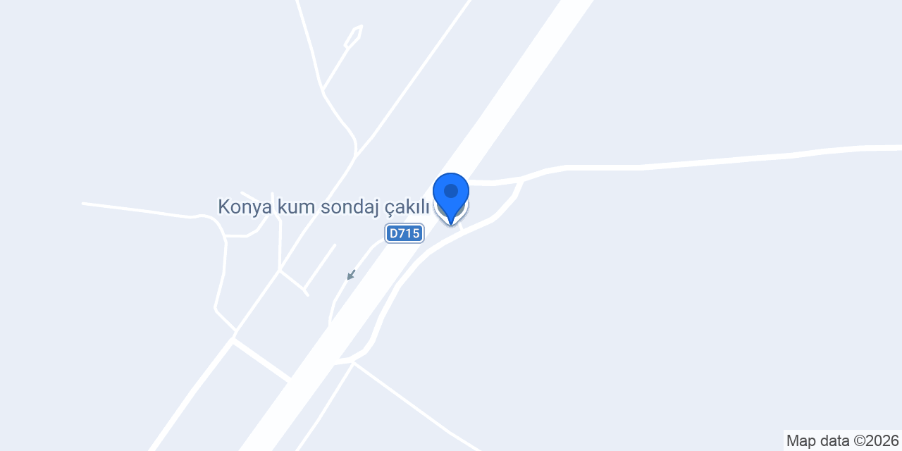 Konya kum sondaj çakılı konumu