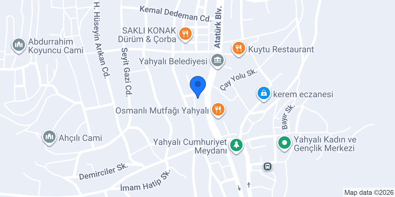 Yahyalı VIP konumu